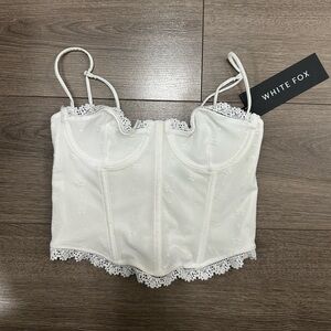 White Fox It Doesn’t Matter Bustier Top White